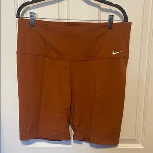 Nike One Burnt Orange High Rise 7” Shorts